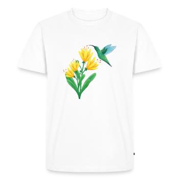 petit colibri - T-shirt Premium bio Homme - blanc - Devant - Nico (187cm)
