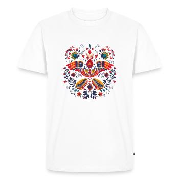 L'oiseau de paradis - T-shirt Premium bio Homme - blanc - Devant - Nico (187cm)