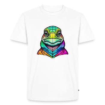 Tortue - T-shirt Premium bio Homme - blanc - Devant - Nico (187cm)