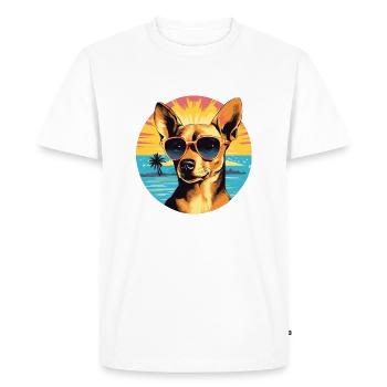Chihuahua - T-shirt Premium bio Homme - blanc - Devant - Nico (187cm)