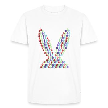 Easter | Easter Bunny | Easter Eggs | Picture in Picture - Men's Premium Organic T-Shirt - white - Front - Nico (187cm)