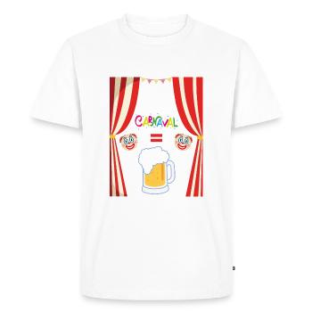 Consommation d’alcool | Helau Carnaval | Drôle | Carnaval - T-shirt Premium bio Homme - blanc - Devant - Nico (187cm)