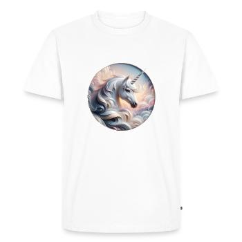 Licorne magique et enchanteresse - T-shirt Premium bio Homme - blanc - Devant - Nico (187cm)