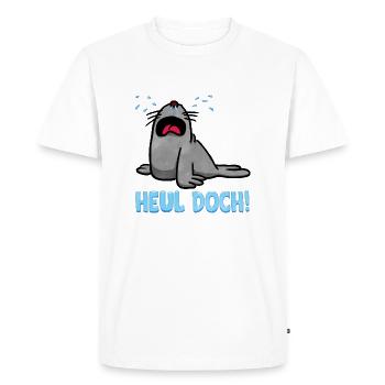 HURLER! - T-shirt Premium bio Homme - blanc - Devant - Nico (187cm)
