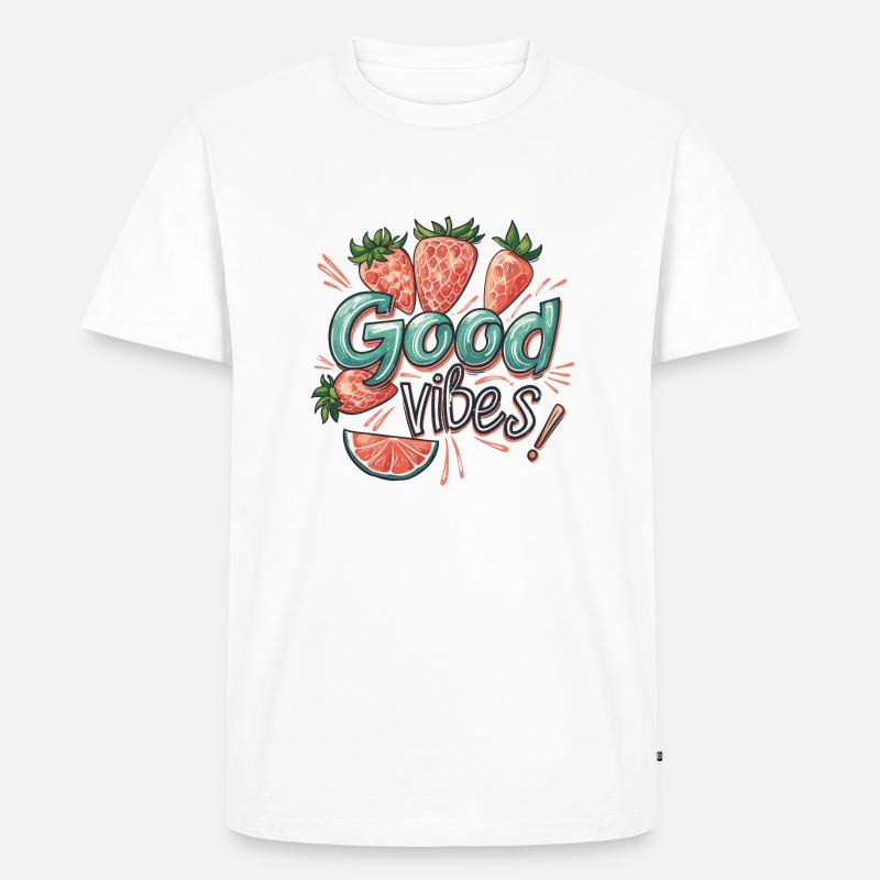 Sommer Stimmung - Männer Premium Bio T-Shirt - Weiß
