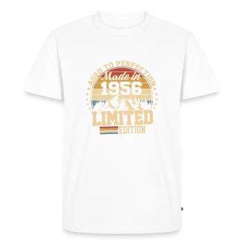 1956 Birthday 1956 Born in 1956 Birthday - Men's Premium Organic T-Shirt - white - Front - Nico (187cm)