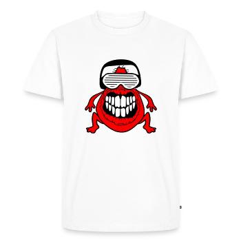 DJ Horreur Monstre Alien Alien Musique de fête - T-shirt Premium bio Homme - blanc - Devant - Nico (187cm)