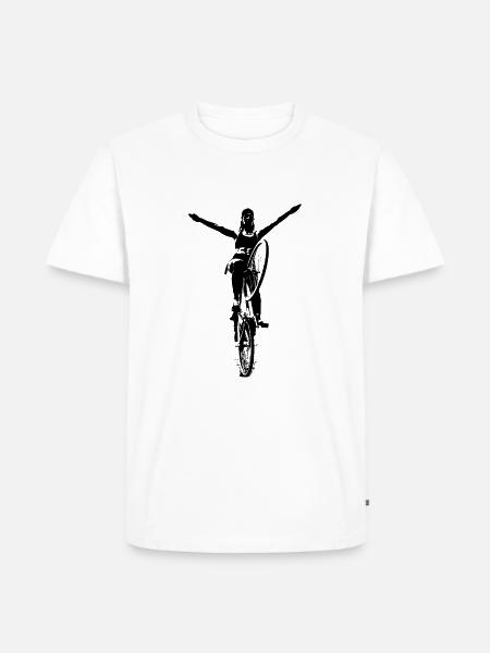 Kunstrad Hallenradsport Kunstradfahren - Männer Premium Bio T-Shirt - Weiß