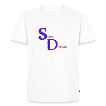 Compositeur Sound Designer - T-shirt Premium bio Homme - blanc - Devant - Nico (187cm)
