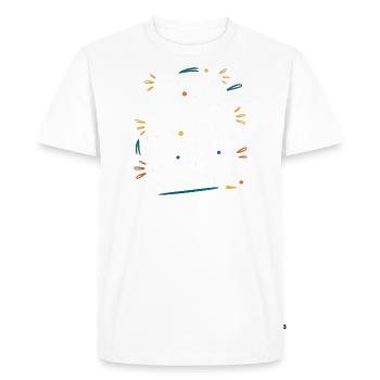 Je suis Multitâche ! - T-shirt Premium bio Homme - blanc - Devant - Nico (187cm)