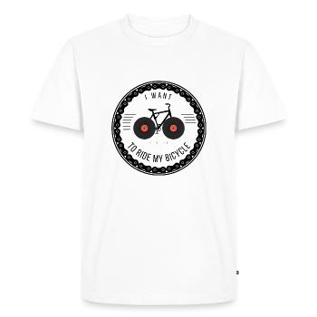 Bicycle - T-shirt Premium bio Homme - blanc - Devant - Nico (187cm)