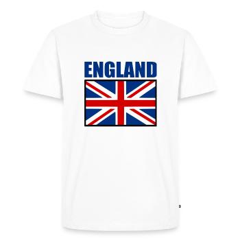 England - Men's Premium Organic T-Shirt - white - Front - Nico (187cm)