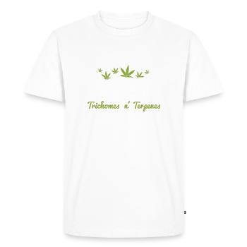 Explosion de saveurs - T-shirt Premium bio Homme - blanc - Devant - Nico (187cm)
