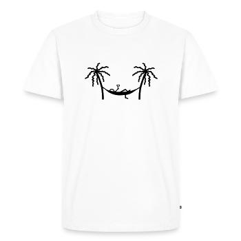Hammock - - Men's Premium Organic T-Shirt - white - Front - Nico (187cm)