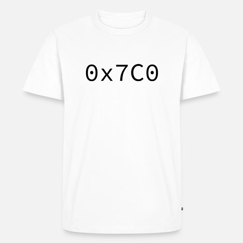 1984 Hexadezimal - Männer Premium Bio T-Shirt - Weiß