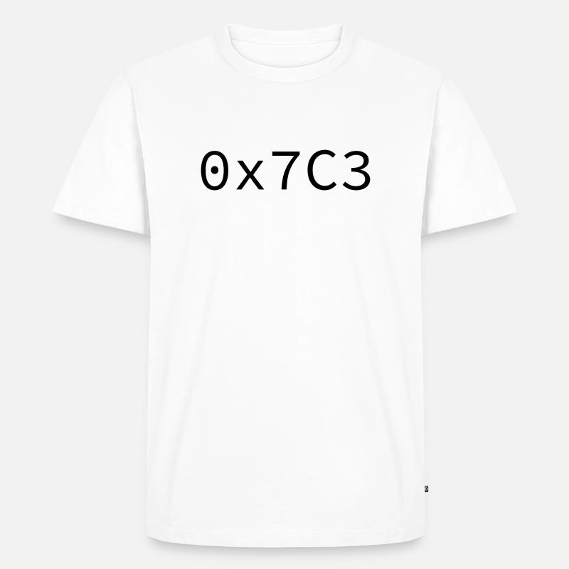 1987 Hexadezimal - Männer Premium Bio T-Shirt - Weiß