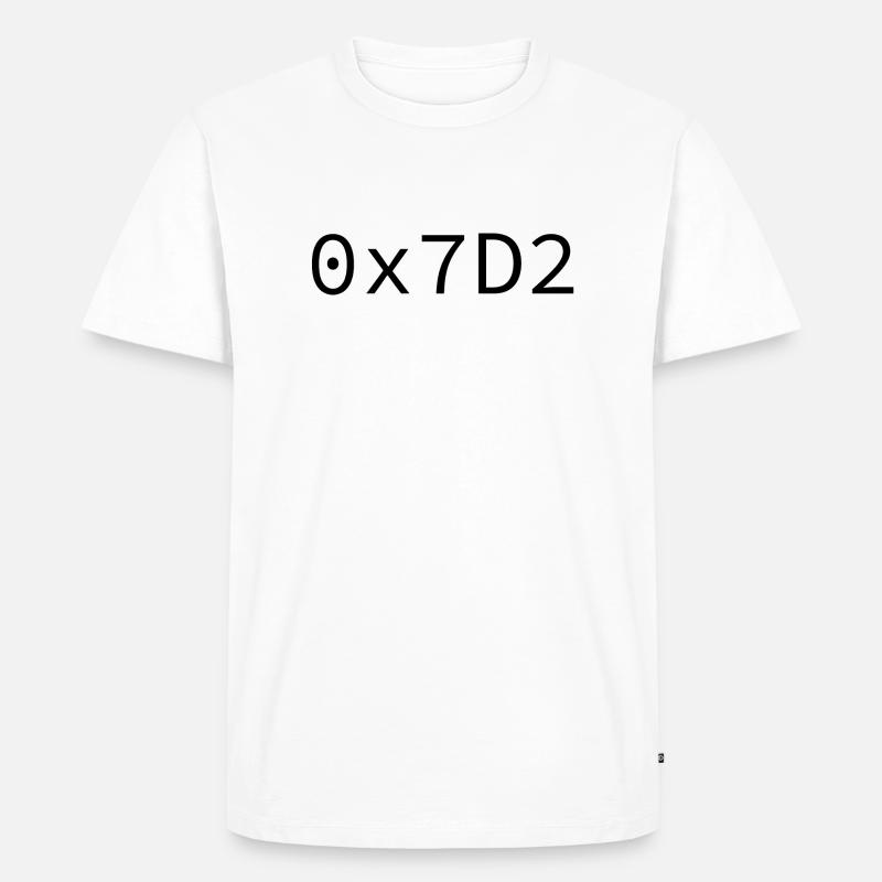 2002 Hexadezimal - Männer Premium Bio T-Shirt - Weiß