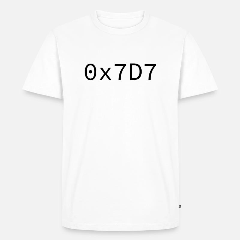 2007 Hexadezimal - Männer Premium Bio T-Shirt - Weiß