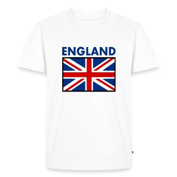 England - Men's Premium Organic T-Shirt - white - Front - Nico (187cm)