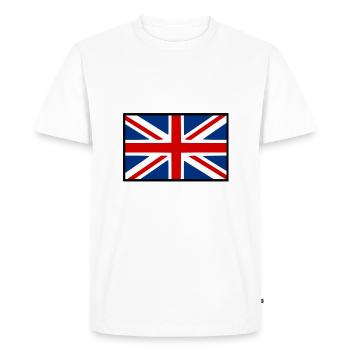 angleterre - T-shirt Premium bio Homme - blanc - Devant - Nico (187cm)