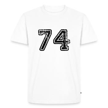 74 - T-shirt Premium bio Homme - blanc - Devant - Nico (187cm)