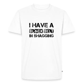 Shagging - Men's Premium Organic T-Shirt - white - Front - Nico (187cm)