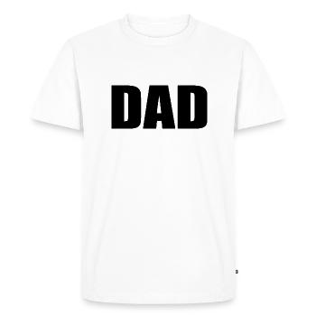 Dad - Men's Premium Organic T-Shirt - white - Front - Nico (187cm)