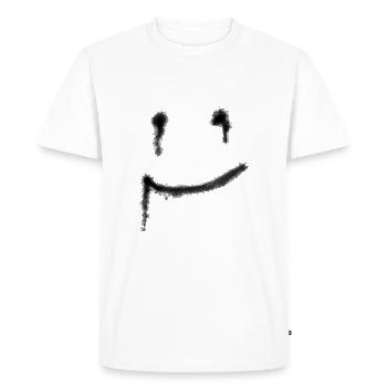 Smiley - T-shirt Premium bio Homme - blanc - Devant - Nico (187cm)