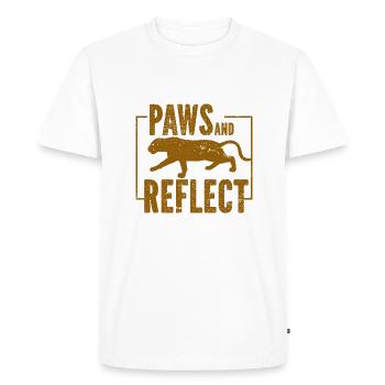 Tigre - Afrique - Nature sauvage - Conservation de la nature - T-shirt Premium bio Homme - blanc - Devant - Nico (187cm)