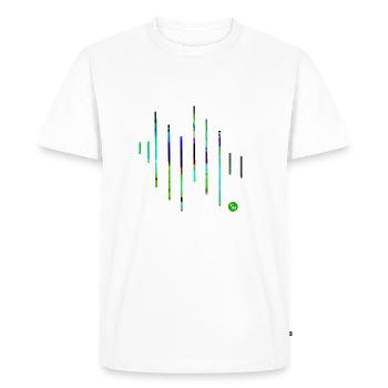 Geometric art - Men's Premium Organic T-Shirt - white - Front - Nico (187cm)