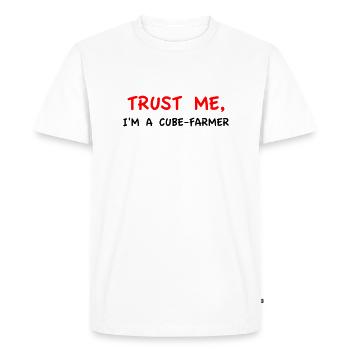 Croyez-moi, je suis un Cube-Farmer - T-shirt Premium bio Homme - blanc - Devant - Nico (187cm)