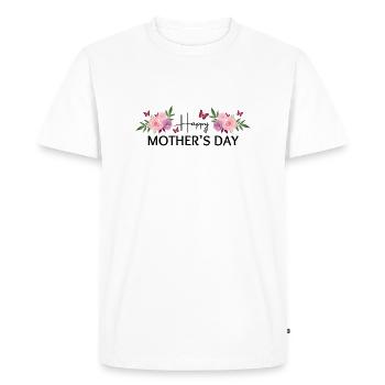 Happy Mother’s Day - T-shirt Premium bio Homme - blanc - Devant - Nico (187cm)