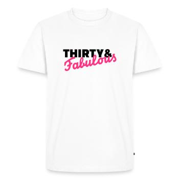 30 Birthday - Men's Premium Organic T-Shirt - white - Front - Nico (187cm)