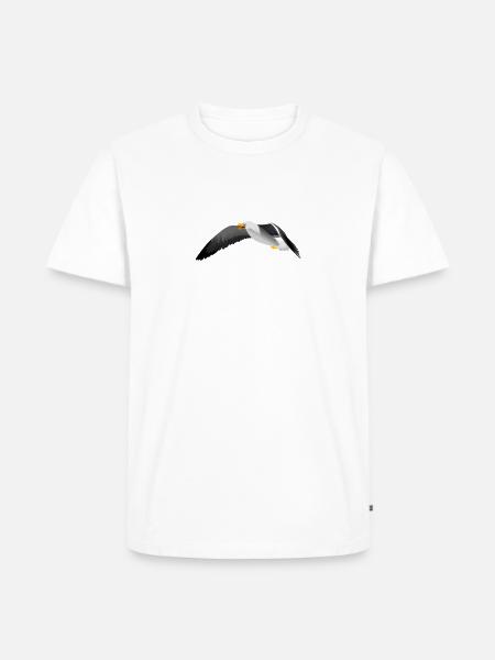 Lasst mich durch! Ich muss nach Sylt! Möwe - Männer Premium Bio T-Shirt - Weiß