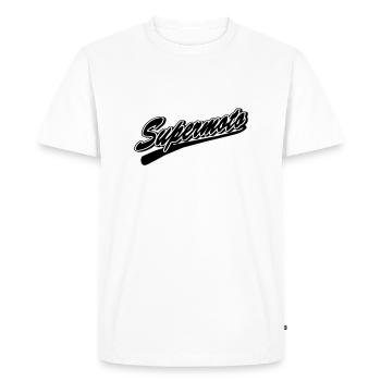 Supermoto - Supermotard - T-shirt Premium bio Homme - blanc - Devant - Nico (187cm)