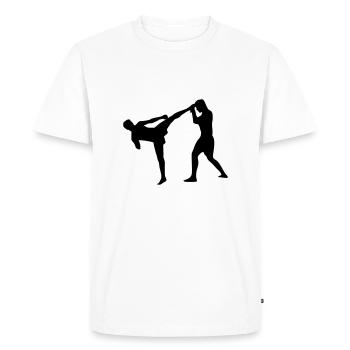 Kickboxing, Martial Arts - T-shirt Premium bio Homme - blanc - Devant - Nico (187cm)