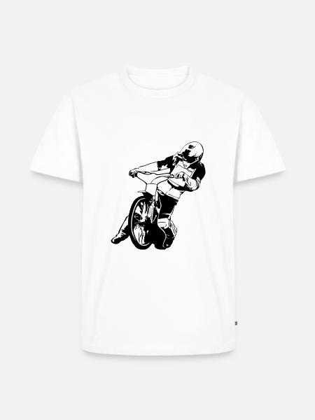 Speedway Racing - Männer Premium Bio T-Shirt - Weiß