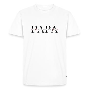 Joyeuse fête des pères - T-shirt Premium bio Homme - blanc - Devant - Nico (187cm)