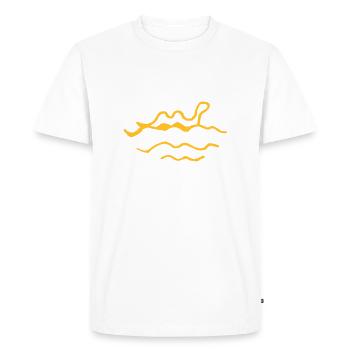 Nessie - T-shirt Premium bio Homme - blanc - Devant - Nico (187cm)
