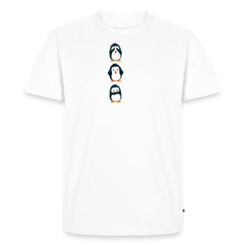 Pingouin - Pingouin - T-shirt Premium bio Homme - blanc - Devant - Nico (187cm)