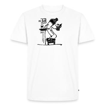 Mec n° 03 - T-shirt Premium bio Homme - blanc - Devant - Nico (187cm)