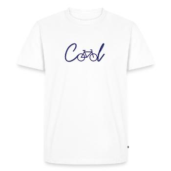 Cadeau de sport cycliste cool tour de vélo - T-shirt Premium bio Homme - blanc - Devant - Nico (187cm)