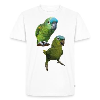 Perroquets d’Amazone - T-shirt Premium bio Homme - blanc - Devant - Nico (187cm)