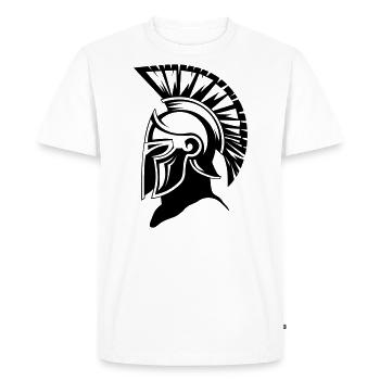 Sparta Guerrier Spartan - T-shirt Premium bio Homme - blanc - Devant - Nico (187cm)
