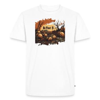 🍂 Militantisme Écologique en Style Halloween 🍂 - T-shirt Premium bio Homme - blanc - Devant - Nico (187cm)