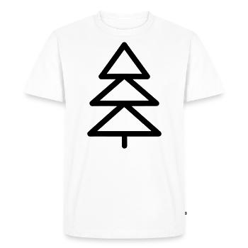 Sapin de Noël - T-shirt Premium bio Homme - blanc - Devant - Nico (187cm)