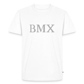 BMX - Men's Premium Organic T-Shirt - white - Front - Nico (187cm)