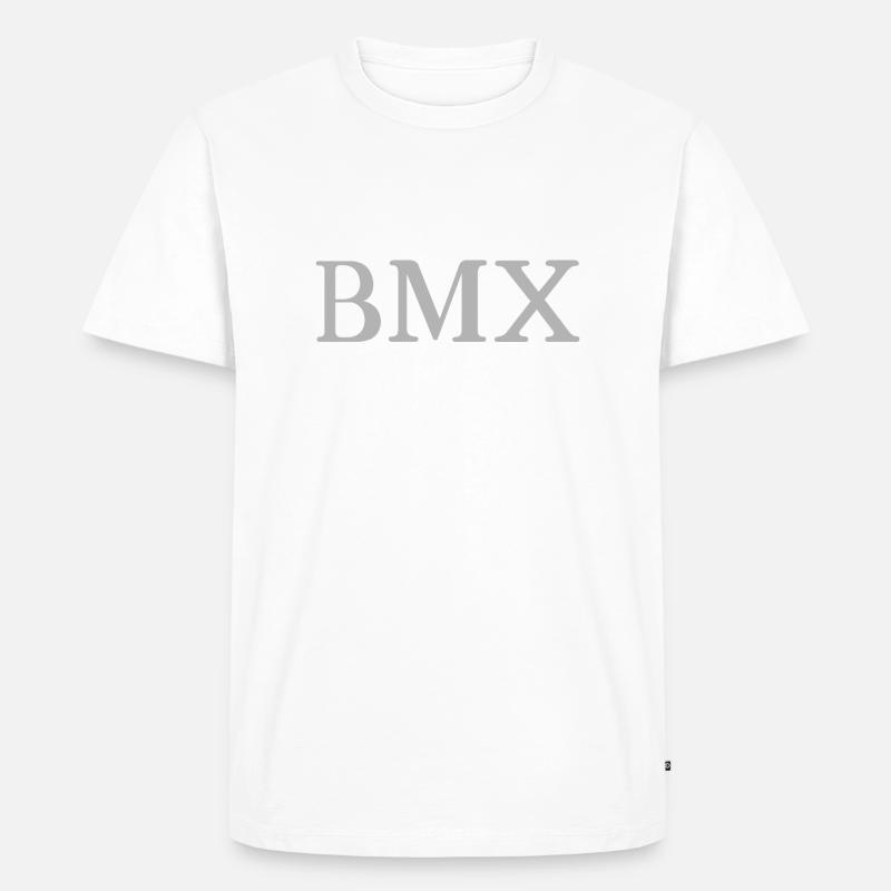 BMX - Männer Premium Bio T-Shirt - Weiß