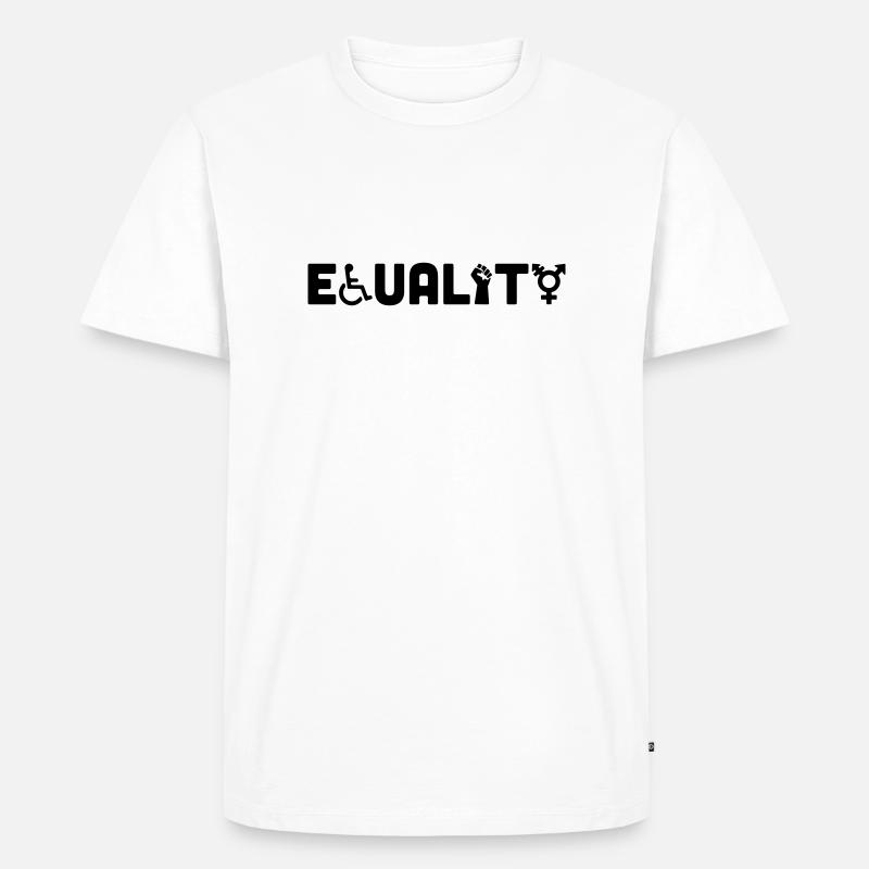 equality - Männer Premium Bio T-Shirt - Weiß
