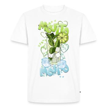 Mojito Ice - T-shirt Premium bio Homme - blanc - Devant - Nico (187cm)
